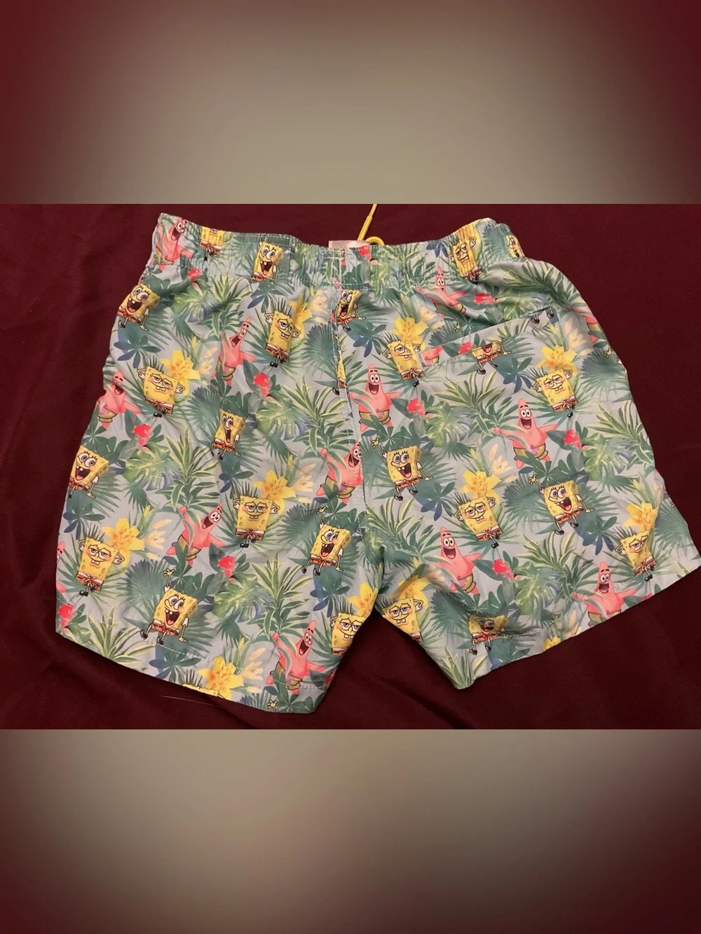 H&M Light Blue SpongeBob & Patrick Tropical Swim Trunks